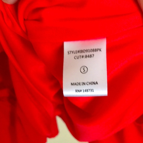 Pink Lily Red Midi Bell Sleeve Dress - Picture 4 of 7